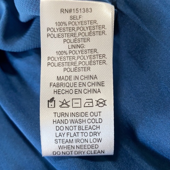 Anthropologie Tomasa Pleated Tunic Royal Blue - Picture 5 of 9